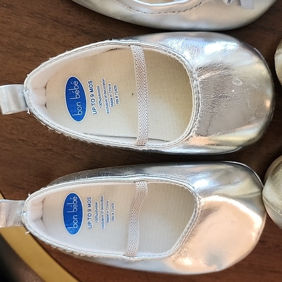 Bon Bebe Gymboree Baby Girl Shoes Sandals 4 Pairs 6 to 9 months - Picture 6 of 9